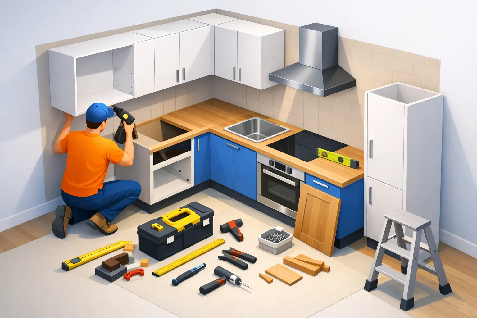 How to Install Kitchen Cabinets Right