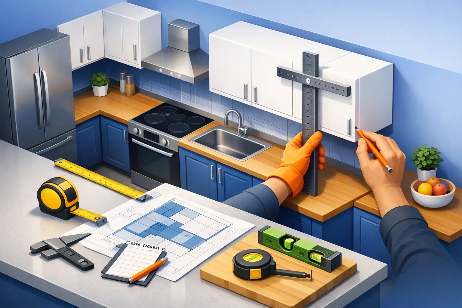 How to Measure Kitchen Cabinets Right