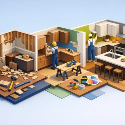 Kitchen Remodel Project Timeline by Phase